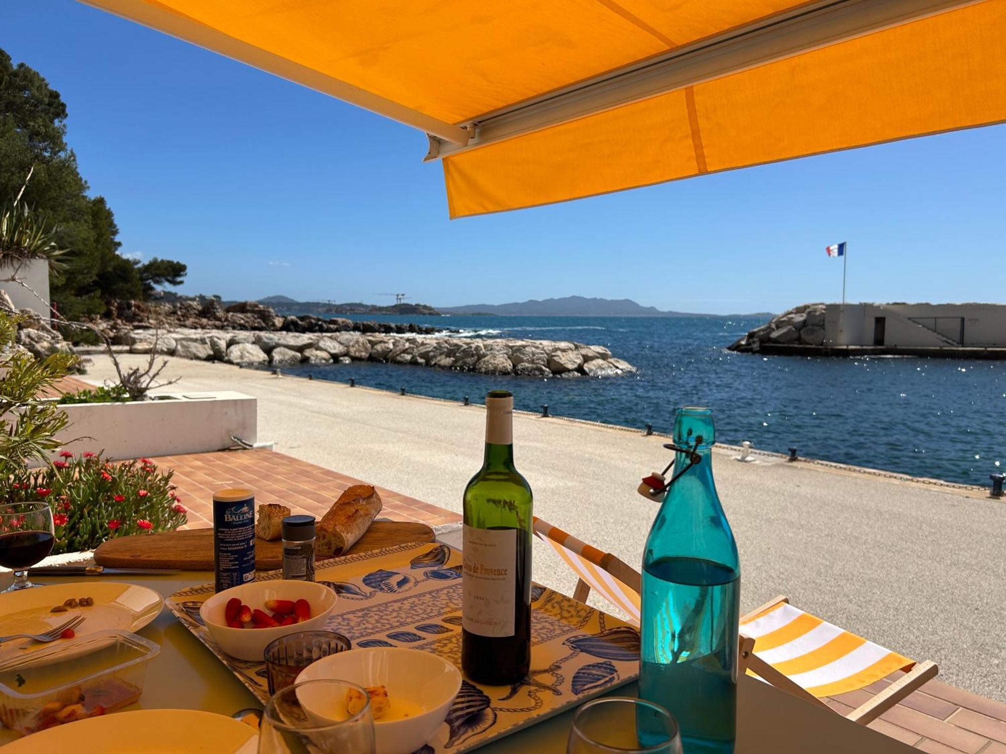 Horizon Bleu Bandol : Appartement Pieds Dans L'Eau Ngoại thất bức ảnh