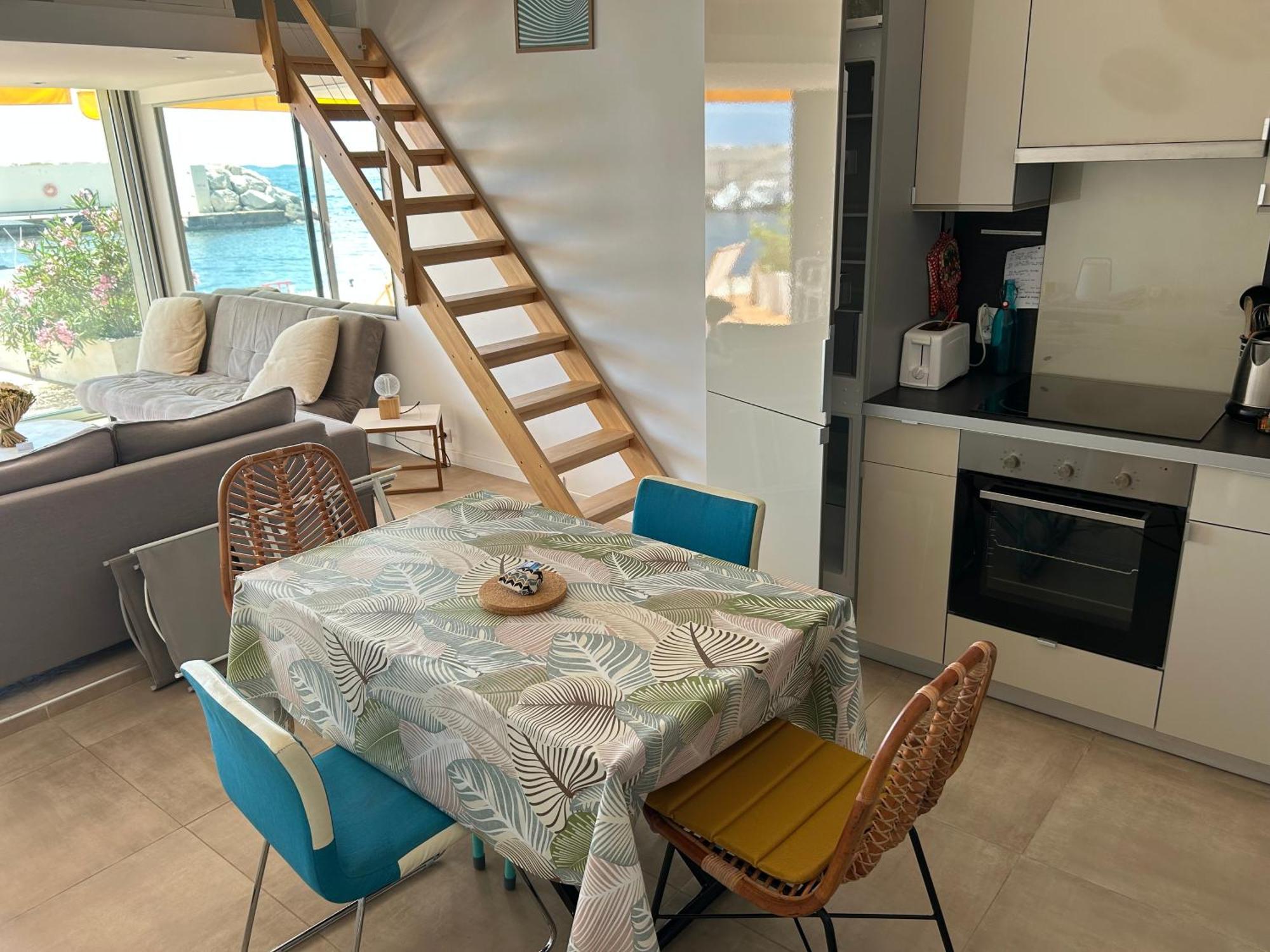 Horizon Bleu Bandol : Appartement Pieds Dans L'Eau Ngoại thất bức ảnh